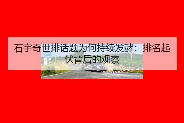石宇奇世排话题为何持续发酵：排名起伏背后的观察
